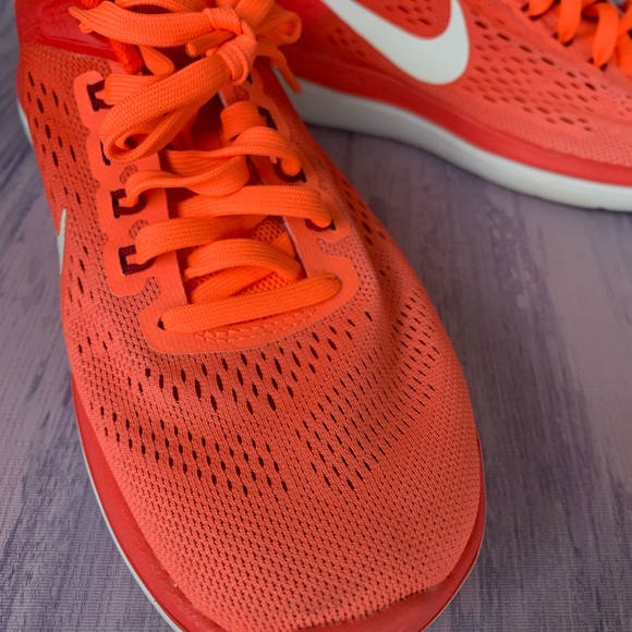 🥳🎀 Host Pick 🎀🥳 Nike Womens Flex 2016 Red Orange Running Shoes Sneakers … - Picture 3 of 10